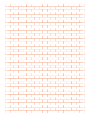 Orange Brick Graph Paper  - Letter