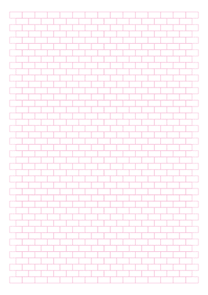 Pink Brick Graph Paper  - A4