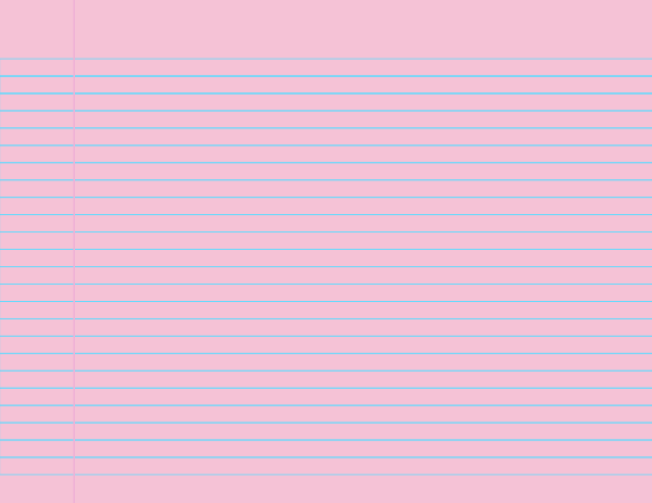 Pink Landscape College Ruled Notebook Paper: Letter-sized paper (8.5 x 11)