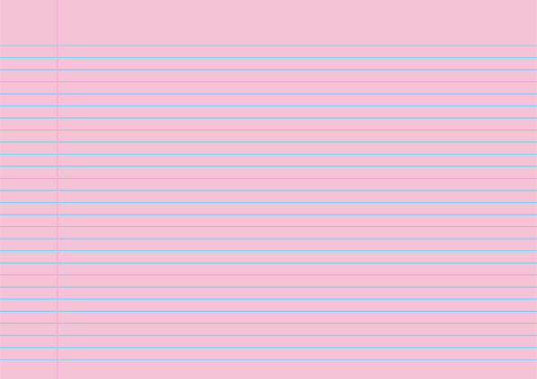 Pink Landscape Narrow Ruled Notebook Paper: A4-sized paper (8.27 x 11.69)