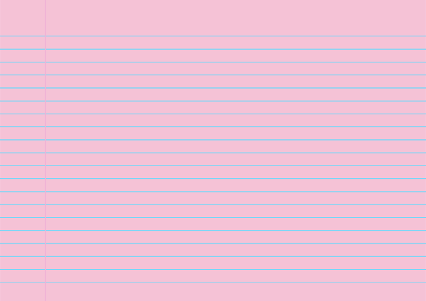Pink Landscape Wide Ruled Notebook Paper: A4-sized paper (8.27 x 11.69)
