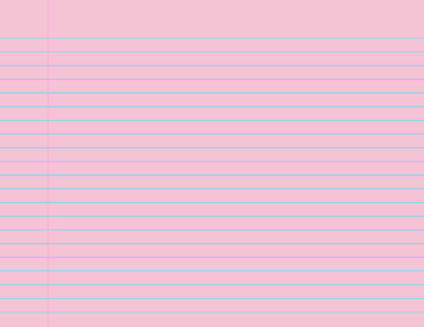 Pink Landscape Wide Ruled Notebook Paper: Letter-sized paper (8.5 x 11)