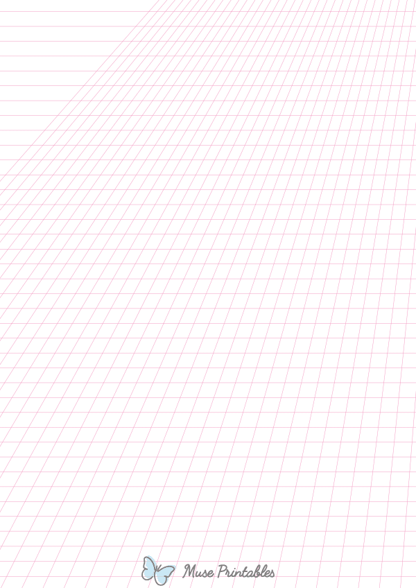 Pink Off-Page Right Perspective Paper : A4-sized paper (8.27 x 11.69)