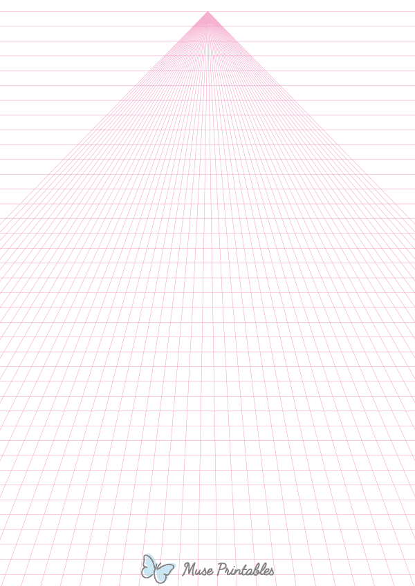 Pink On-Page Center Perspective Paper : A4-sized paper (8.27 x 11.69)