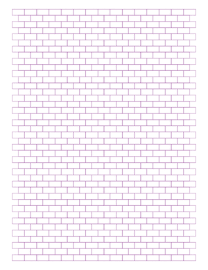 Purple Brick Graph Paper  - Letter