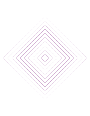 Purple Concentric Square Graph Paper  - Letter
