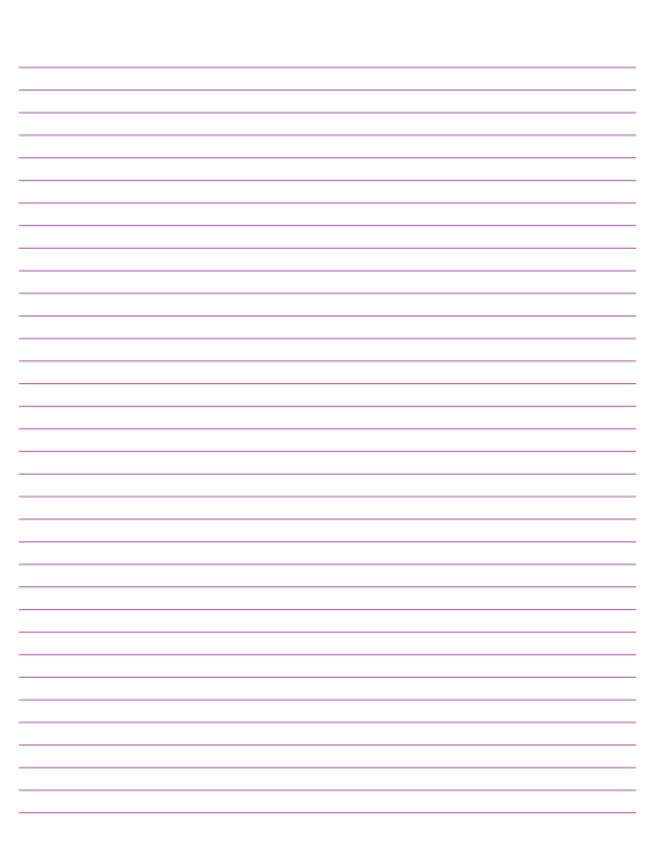 Purple Lined Paper College Ruled: Letter-sized paper (8.5 x 11)
