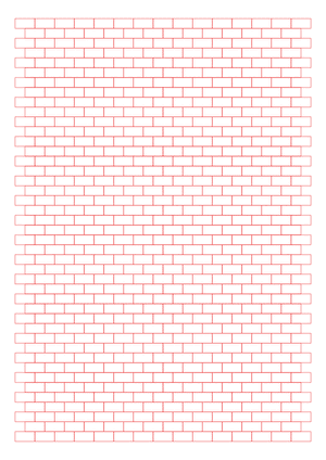 Red Brick Graph Paper  - A4