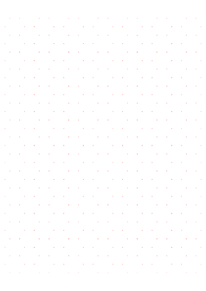 Red Hexagon Dot Graph Paper  - A4