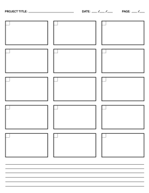 Thumbnail Storyboard Paper - Letter