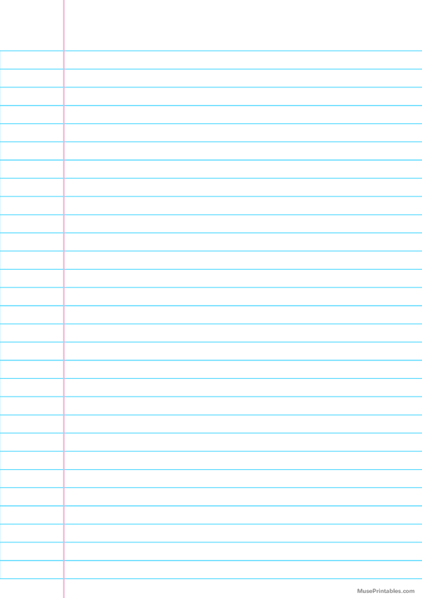 Wide Ruled Notebook Paper: A4-sized paper (8.27 x 11.69)