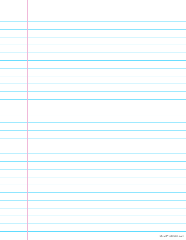 Wide Ruled Notebook Paper: Letter-sized paper (8.5 x 11)