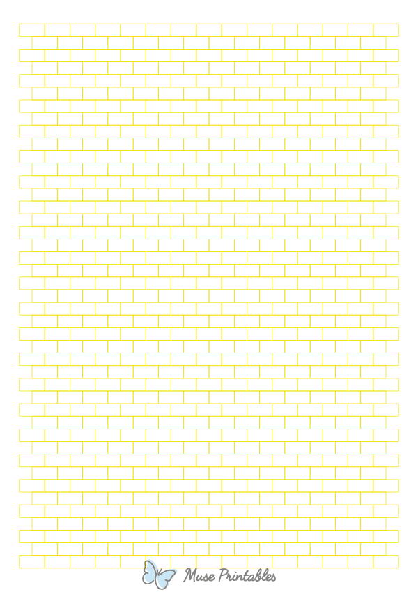 Yellow Brick Graph Paper : A4-sized paper (8.27 x 11.69)