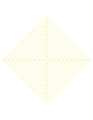 Yellow Concentric Square Graph Paper  - Letter