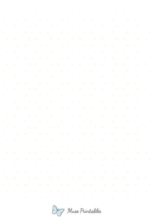 Yellow Hexagon Dot Graph Paper : A4-sized paper (8.27 x 11.69)