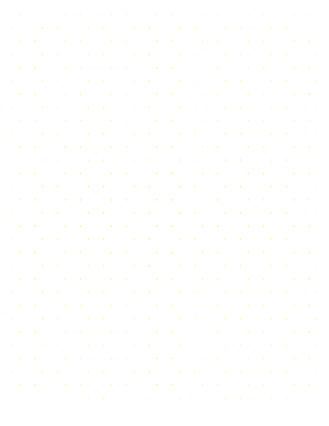 Yellow Hexagon Dot Graph Paper  - Letter