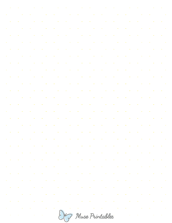 Yellow Hexagon Dot Graph Paper : Letter-sized paper (8.5 x 11)