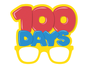 100 Days Glasses Photo Booth Prop