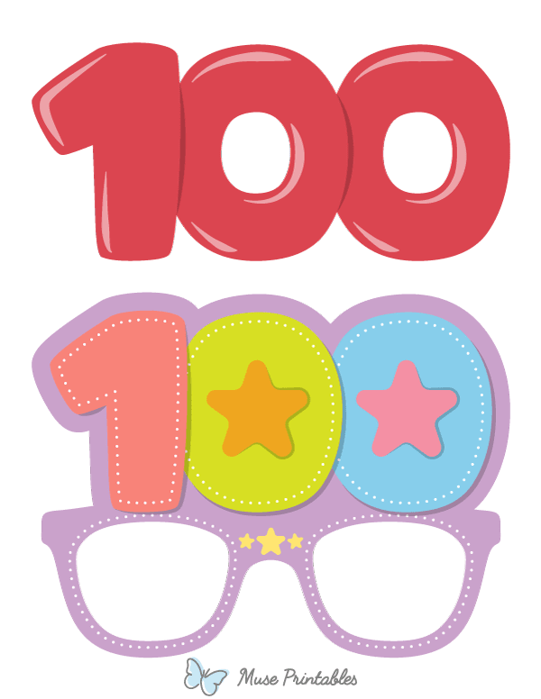 100 Glasses Photo Booth Prop