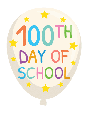 100th Day of School Balloon Photo Booth Prop