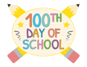 100th Day of School Pencil Photo Booth Prop