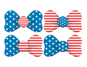 American Flag Bow Tie Photo Booth Prop