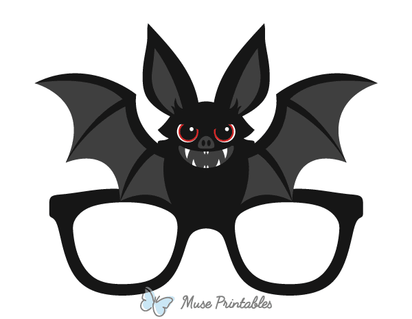Bat Glasses Photo Booth Prop