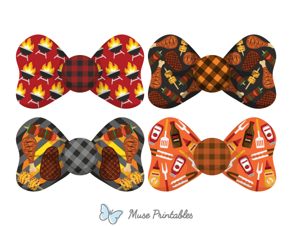 BBQ Bow Tie Photo Booth Prop