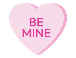 Be Mine Heart Photo Booth Prop