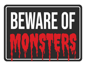 Beware of Monsters Photo Booth Prop