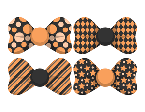 Black and Orange Bow Tie Photo Booth Prop