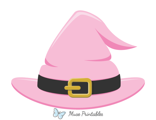 Black and Pink Witch Hat Photo Booth Prop