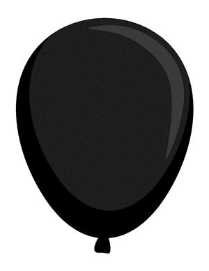 Black Balloon Photo Booth Prop