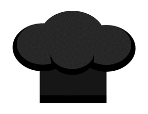 Black Chef Hat Photo Booth Prop