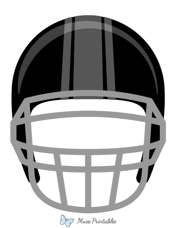 Black Football Helmet Photo Booth Prop