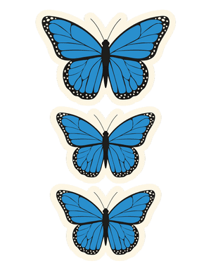 Blue Butterfly Photo Booth Prop