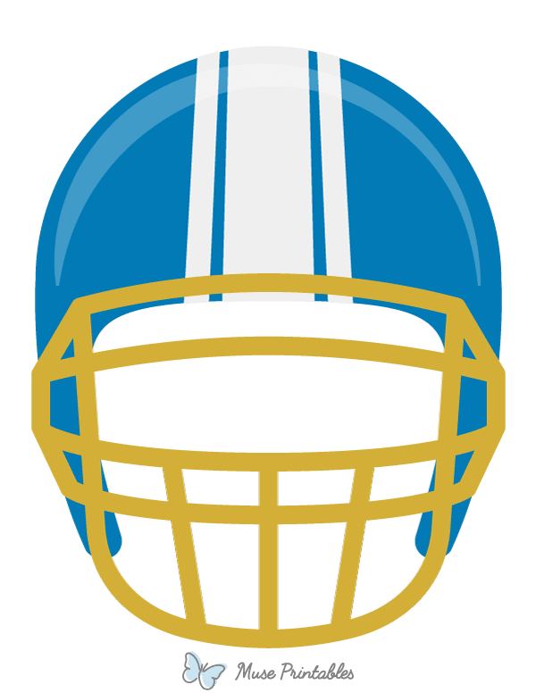 Blue Football Helmet Photo Booth Prop