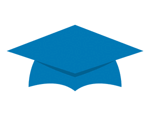 Blue Graduation Cap Photo Booth Prop