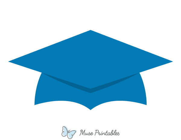 Blue Graduation Cap Photo Booth Prop