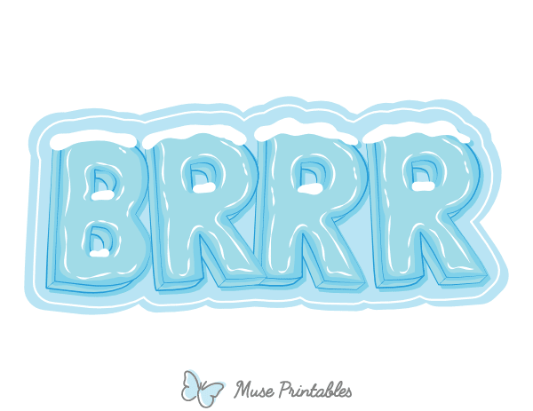 Brrr Photo Booth Prop