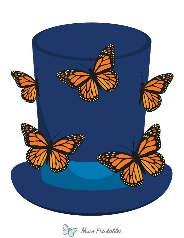 Butterfly Top Hat Photo Booth Prop