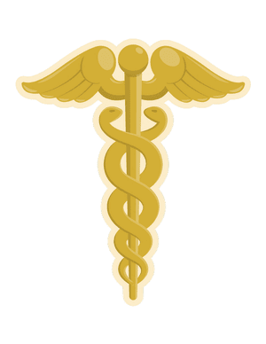 Caduceus Photo Booth Prop