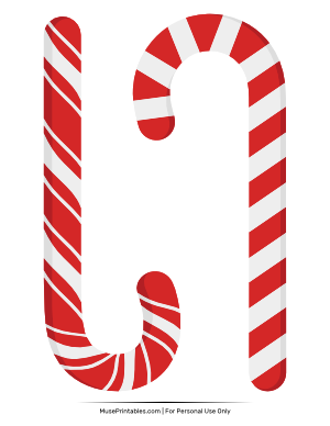 Candy Cane Photo Booth Prop