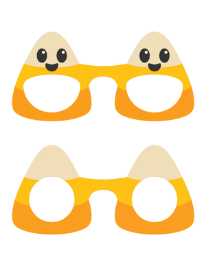 Candy Corn Glasses Photo Booth Prop