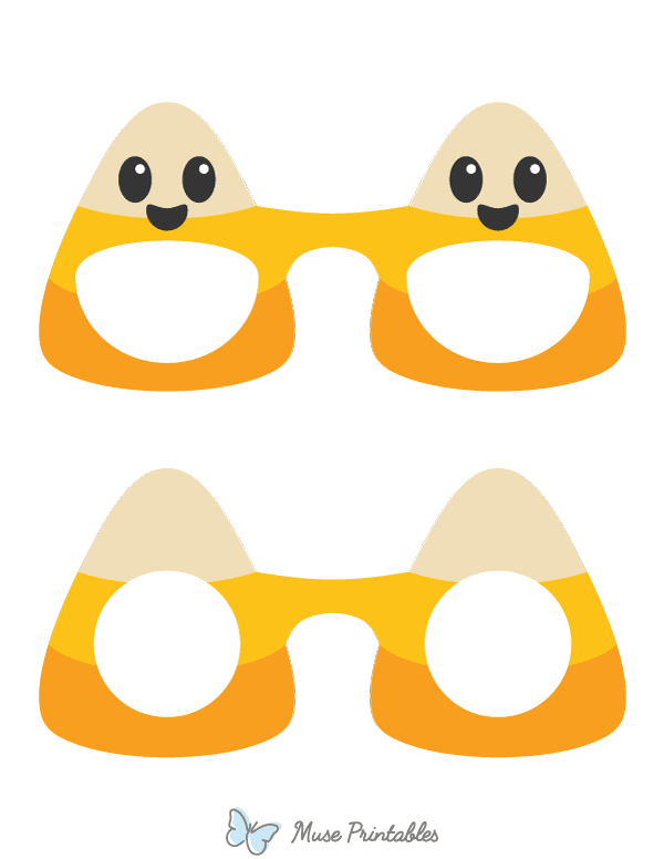 Candy Corn Glasses Photo Booth Prop