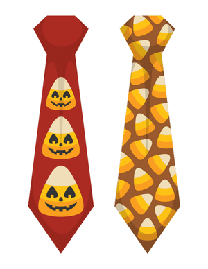 Candy Corn Tie Photo Booth Prop