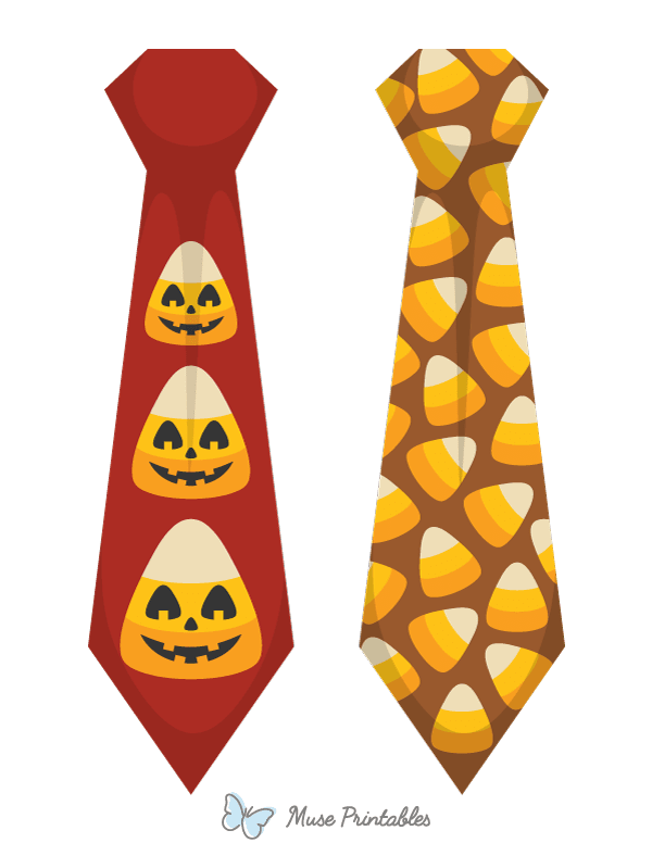 Candy Corn Tie Photo Booth Prop
