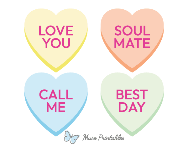 Candy Heart Photo Booth Prop