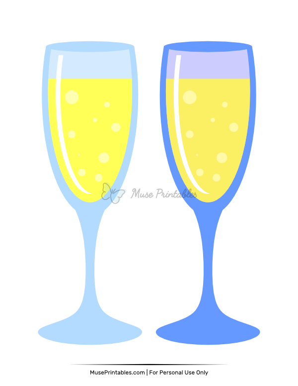 Champagne Glass Photo Booth Prop