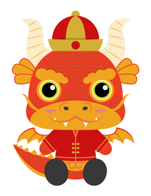 Chinese New Year Dragon Photo Booth Prop